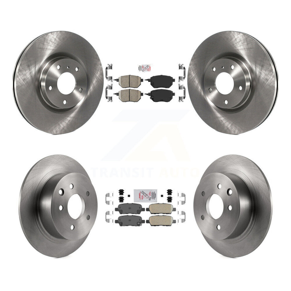 Front Rear Ceramic Pads And Disc Brake Rotors Kit For Nissan Altima Maxima K8A-102004