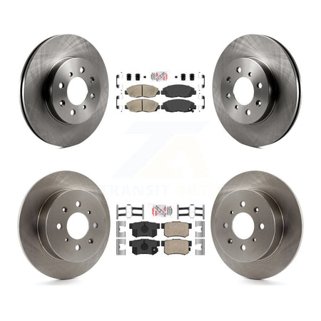 Front Rear Ceramic Pads And Disc Brake Rotors Kit For Honda Civic Acura EL K8A-102008
