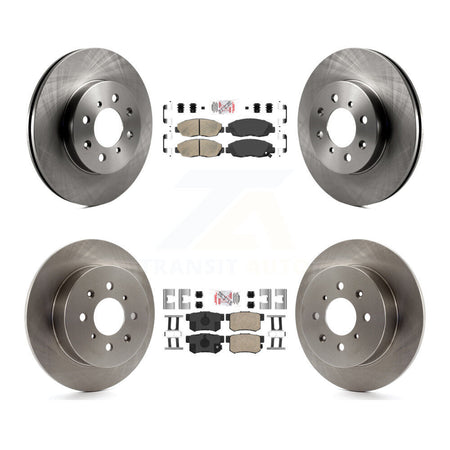 Front Rear Ceramic Pads And Disc Brake Rotors Kit For Honda Civic Acura EL K8A-102009
