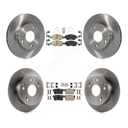 Front Rear Ceramic Pads And Disc Brake Rotors Kit For Honda Civic Acura RSX K8A-102011