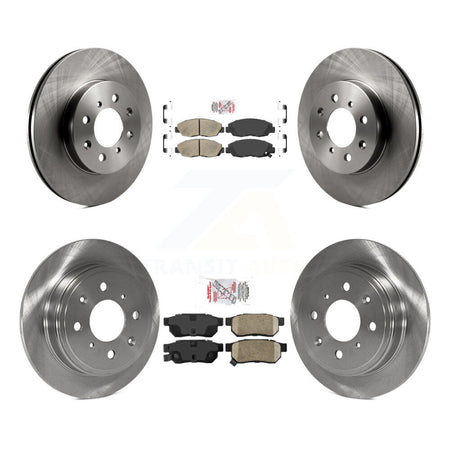 Front Rear Ceramic Pads And Disc Brake Rotors Kit For Honda Civic Acura EL K8A-102014