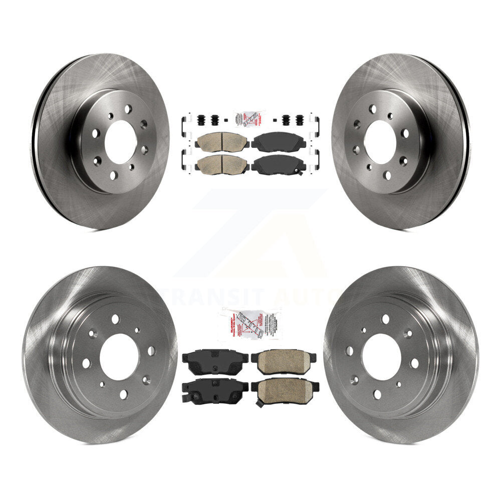 Front Rear Ceramic Pads And Disc Brake Rotors Kit For Honda Civic Acura EL K8A-102015