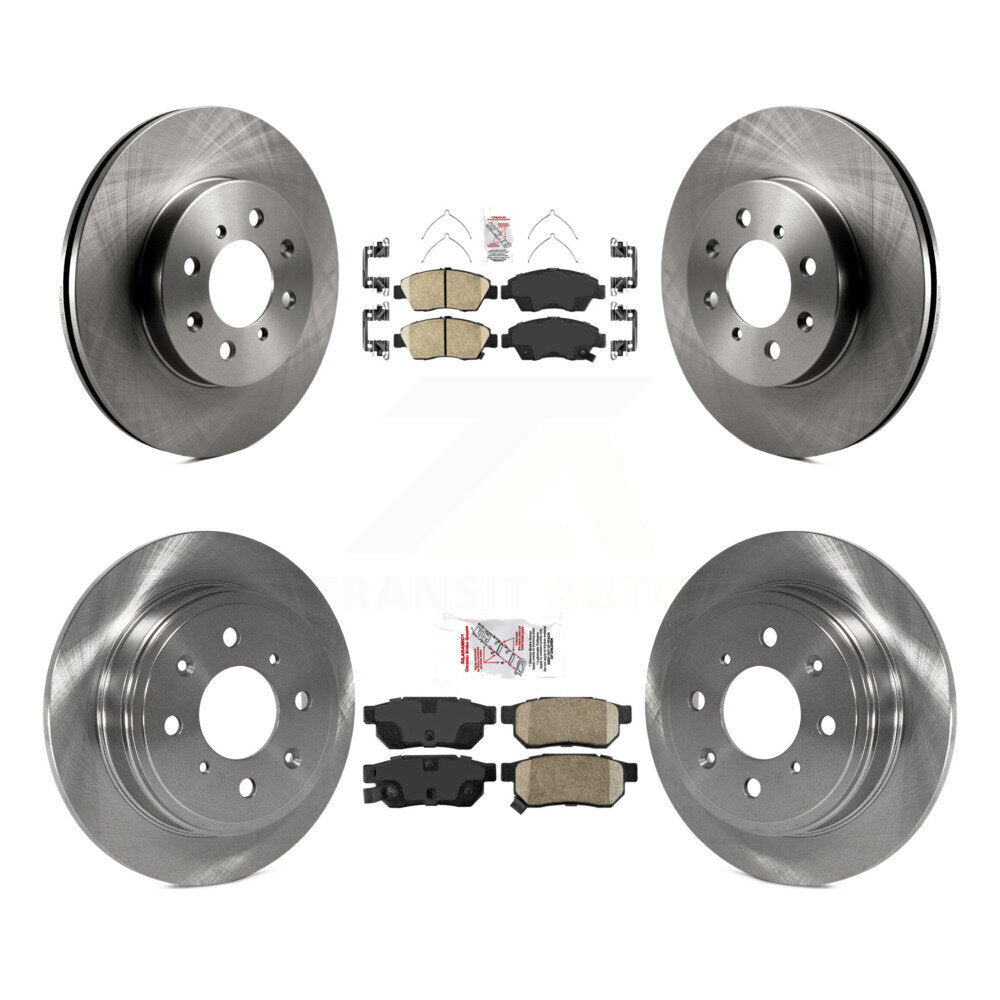 Front Rear Ceramic Pads And Disc Brake Rotors Kit For Honda Civic del Sol K8A-102018