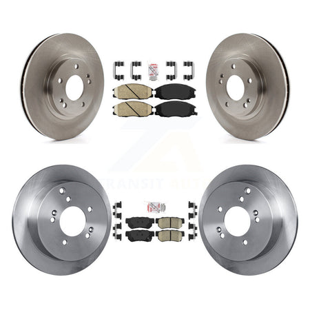 Front Rear Ceramic Pads And Disc Brake Rotors Kit For Hyundai Santa Fe K8A-102020