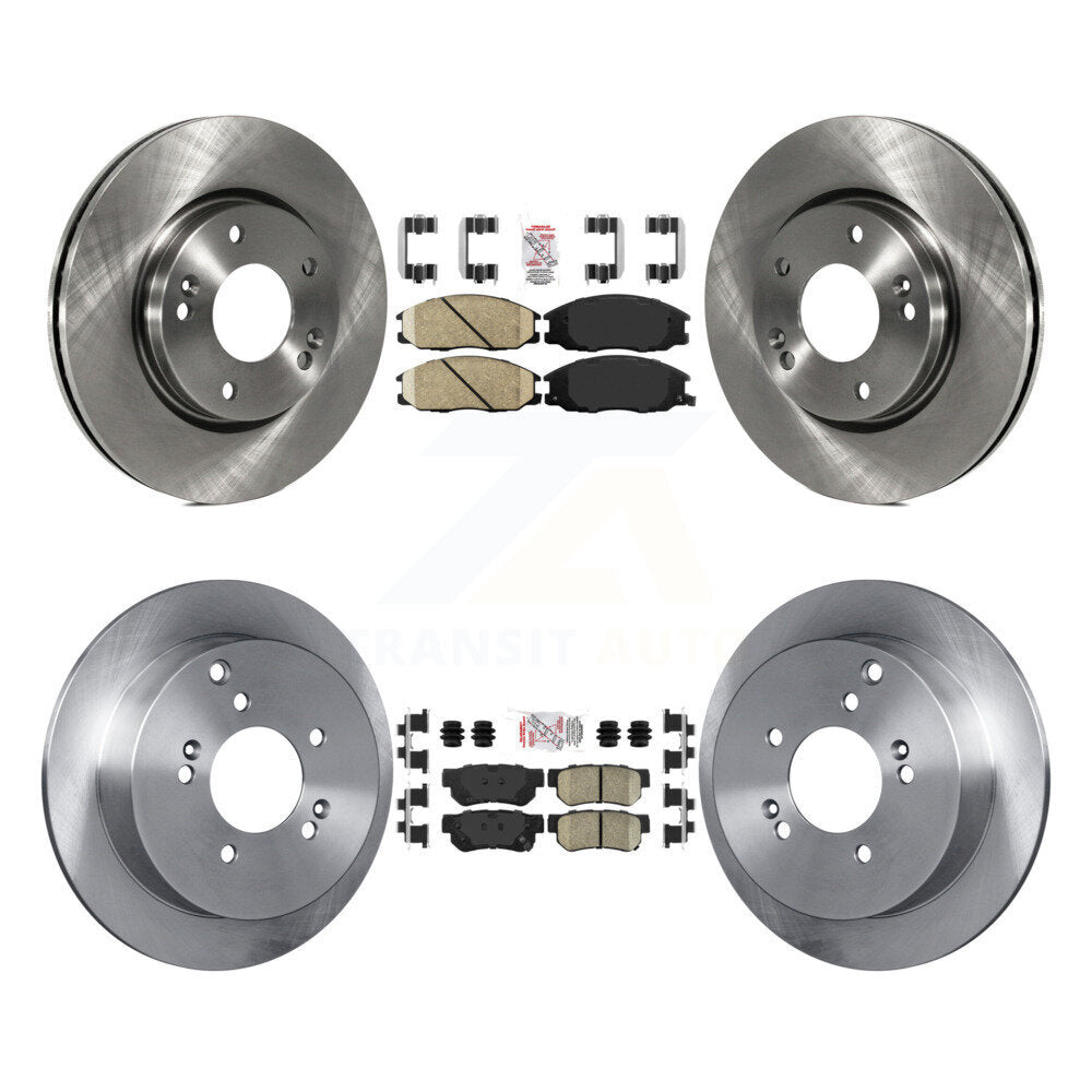 Front Rear Ceramic Pads And Disc Brake Rotors Kit For Hyundai Santa Fe K8A-102021