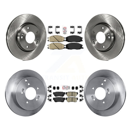 Front Rear Ceramic Pads And Disc Brake Rotors Kit For Hyundai Santa Fe K8A-102021
