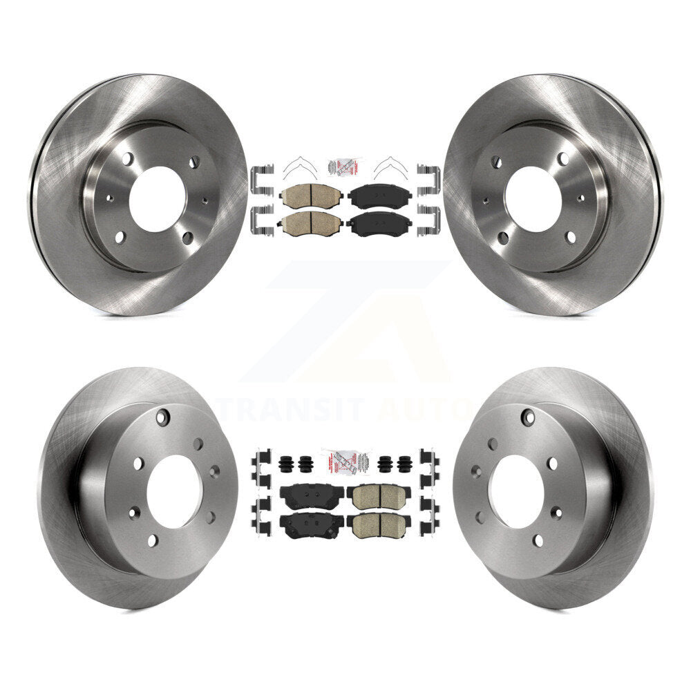 Front Rear Ceramic Pads And Disc Brake Rotors Kit For Hyundai Sonata Kia Optima Magentis K8A-102023