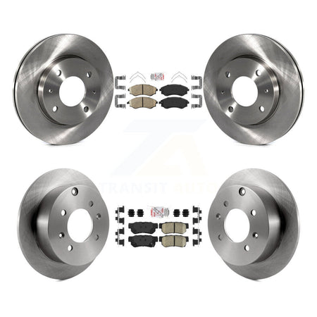 Front Rear Ceramic Pads And Disc Brake Rotors Kit For Hyundai Sonata Kia Optima Magentis K8A-102023