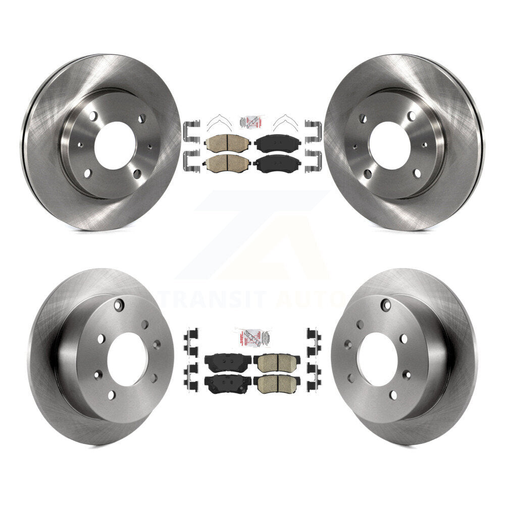 Front Rear Ceramic Pads And Disc Brake Rotors Kit For Hyundai Sonata Kia Optima Magentis K8A-102024