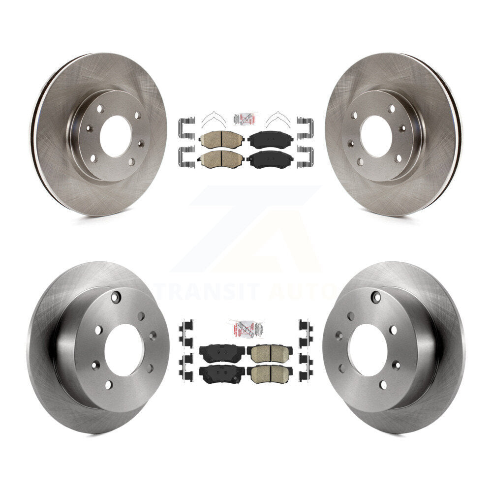 Front Rear Ceramic Pads And Disc Brake Rotors Kit For Hyundai Sonata Kia Optima Magentis K8A-102027