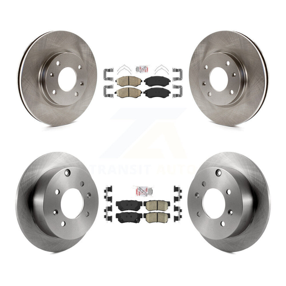 Front Rear Ceramic Pads And Disc Brake Rotors Kit For Hyundai Sonata Kia Optima Magentis K8A-102027