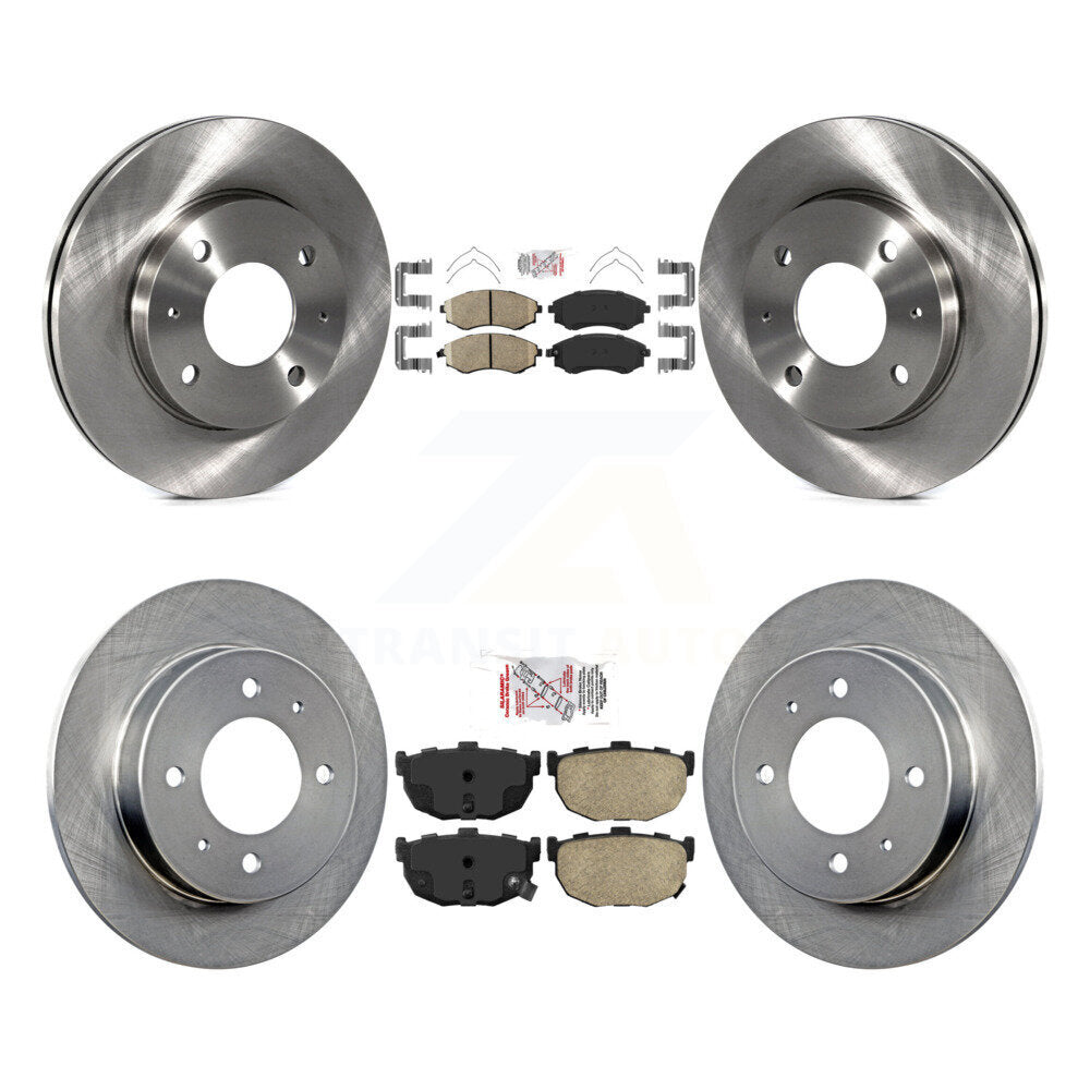 Front Rear Ceramic Pads And Disc Brake Rotors Kit For Hyundai Elantra K8A-102032