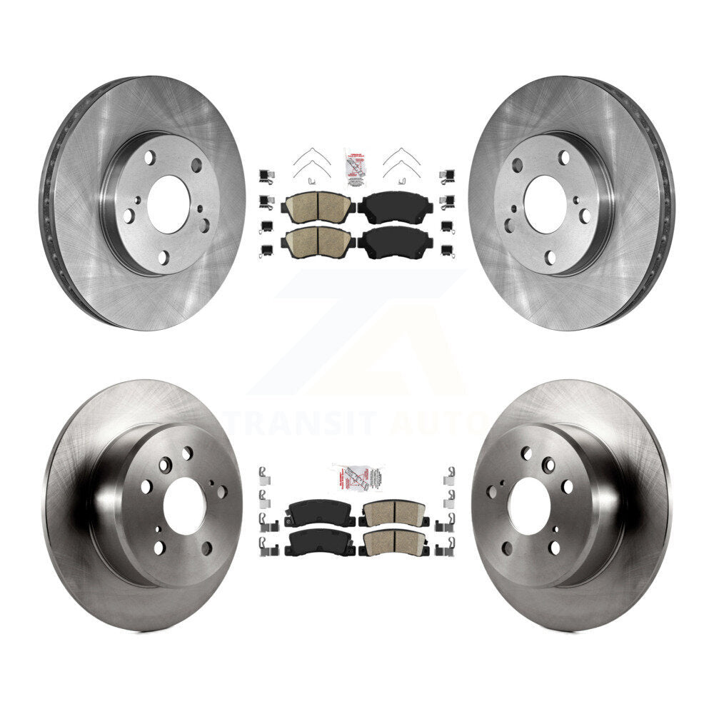 Front Rear Ceramic Pads And Disc Brake Rotors Kit For Toyota Camry Lexus ES300 K8A-102046