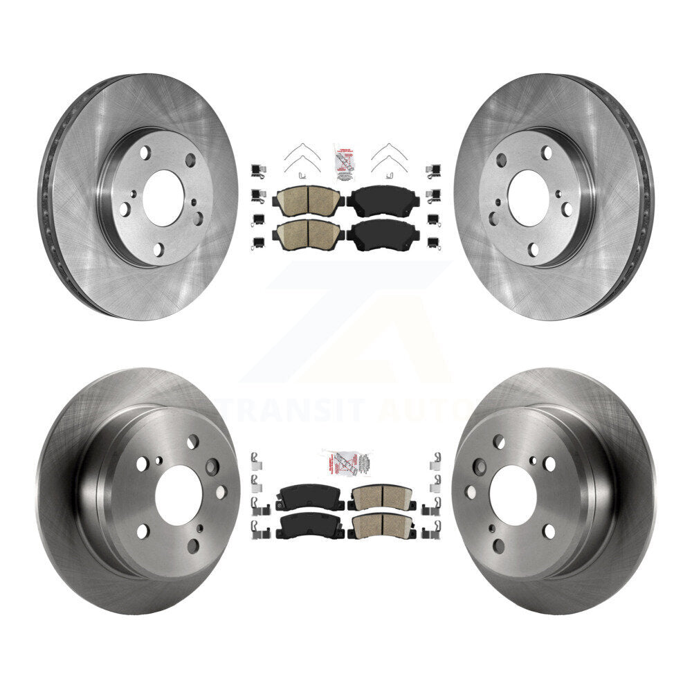 Front Rear Ceramic Pads And Disc Brake Rotors Kit For Toyota Camry K8A-102049