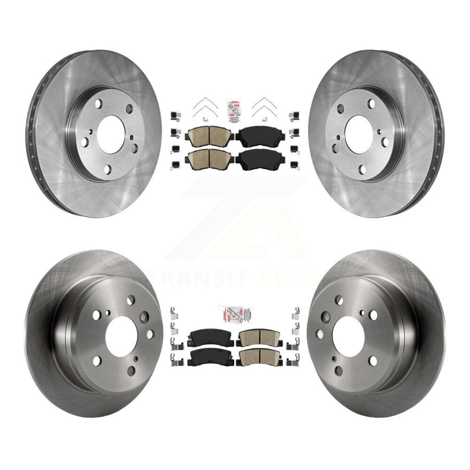 Front Rear Ceramic Pads And Disc Brake Rotors Kit For Toyota Camry K8A-102049