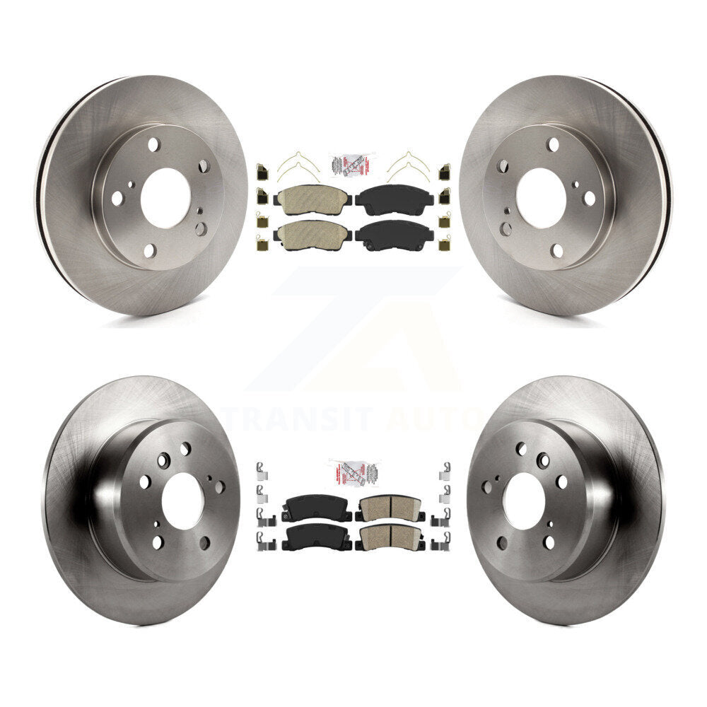 Front Rear Ceramic Pads And Disc Brake Rotors Kit For Toyota Camry K8A-102051