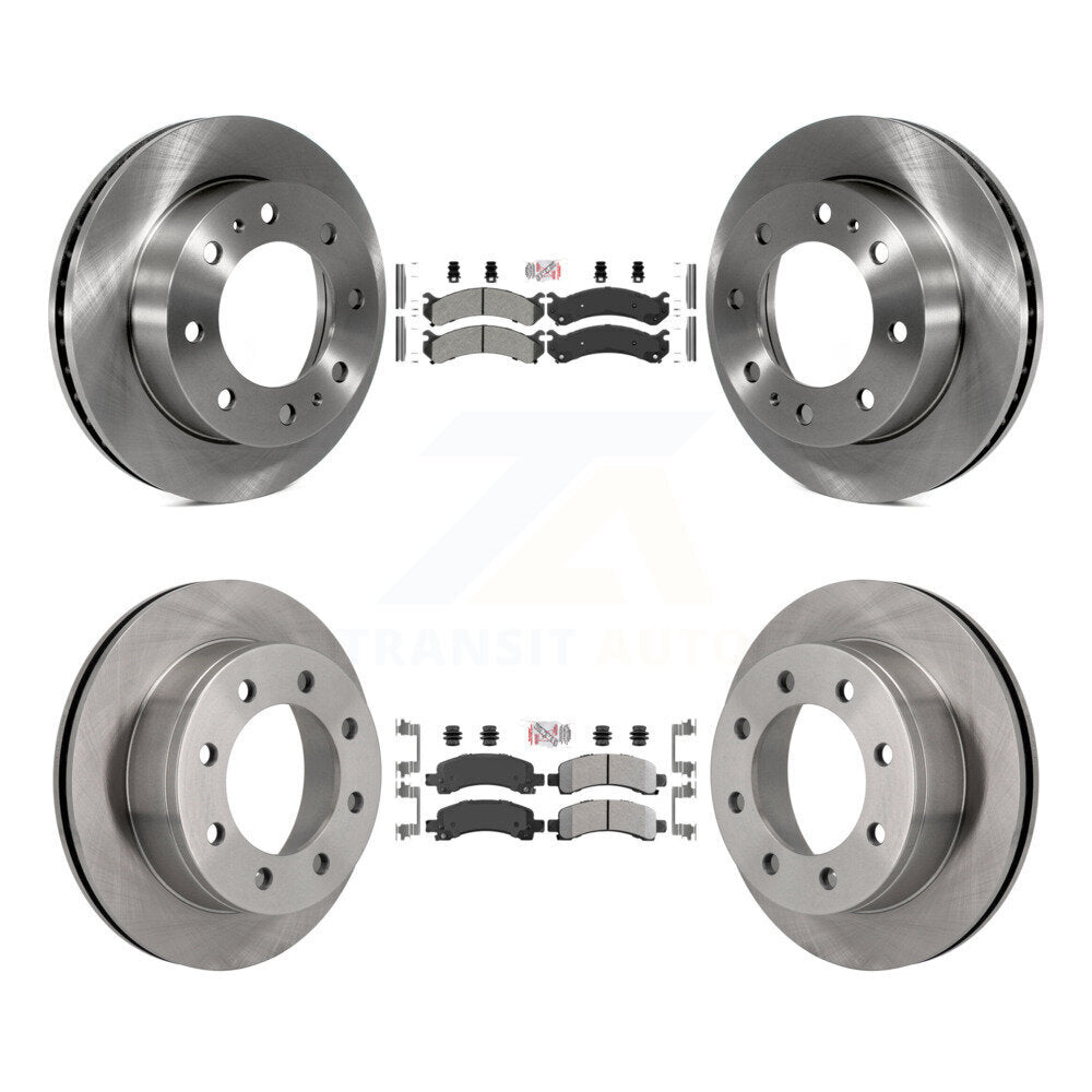 Front Rear Semi-Metallic Pad & Disc Brake Rotor Kit For GMC Savana 2500 Chevrolet Express K8A-102057