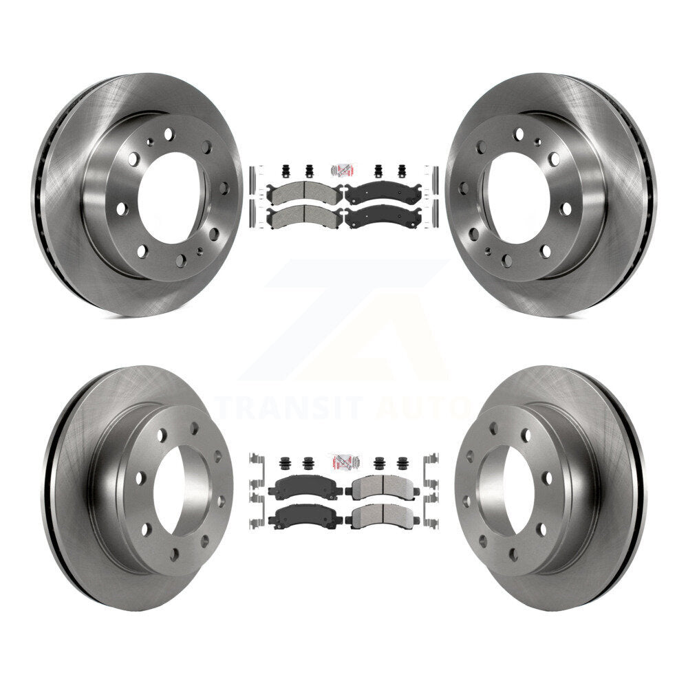 Front Rear Semi-Metallic Pad & Disc Brake Rotor Kit For GMC Savana 2500 Chevrolet Express K8A-102059