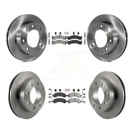 Front Rear Semi-Metallic Pad & Disc Brake Rotor Kit For GMC Savana 2500 Chevrolet Express K8A-102059