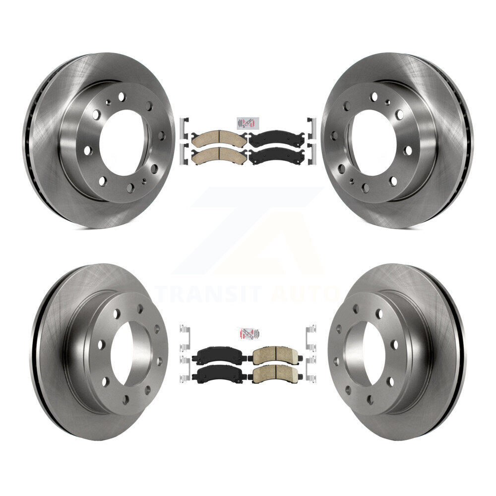 Front Rear Ceramic Pads And Disc Brake Rotors Kit For GMC Savana 2500 Chevrolet Express K8A-102060