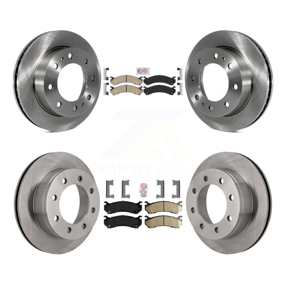 Front Rear Ceramic Pad Brake Rotor Kit For Chevrolet GMC Sierra 2500 HD Silverado 3500 XL K8A-102067