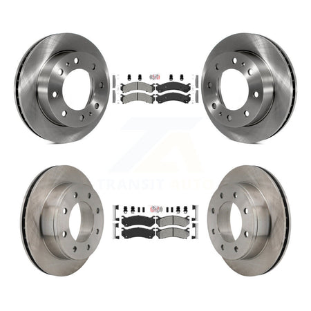 Front Rear Semi-Metallic Pad & Brake Rotor Kit For Chevrolet GMC Sierra 2500 HD Silverado K8A-102068