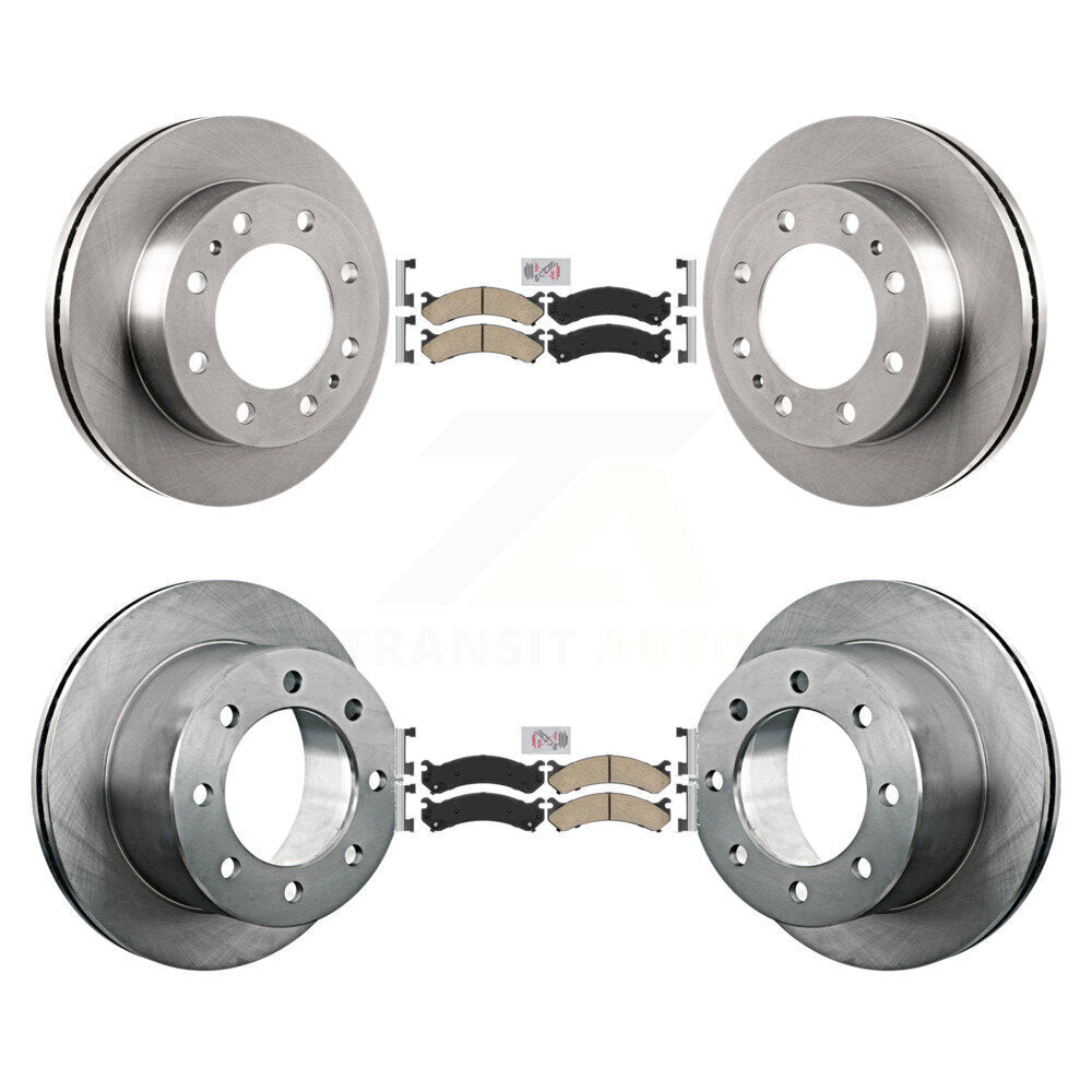Front Rear Ceramic Pad Brake Rotor Kit For Chevrolet GMC Silverado 3500 Sierra HD Classic K8A-102079