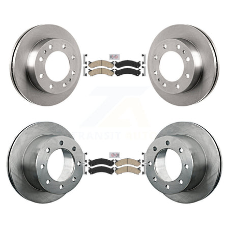 Front Rear Ceramic Pad Brake Rotor Kit For Chevrolet GMC Silverado 3500 Sierra HD Classic K8A-102079