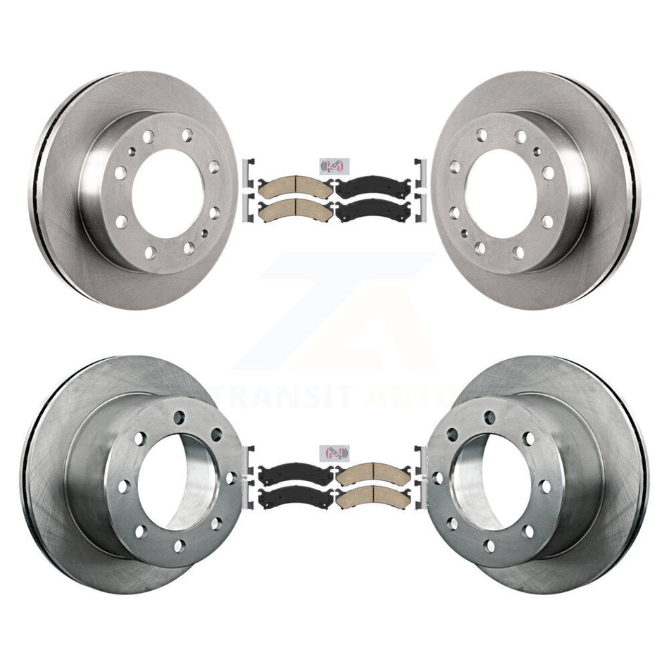 Front Rear Ceramic Pad Brake Rotor Kit For Chevrolet GMC Silverado 3500 Sierra HD Classic K8A-102079