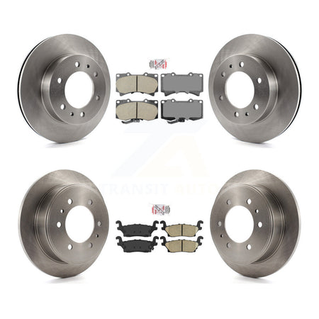 Front Rear Ceramic Pads And Disc Brake Rotors Kit For Hummer H3 H3T K8A-102104
