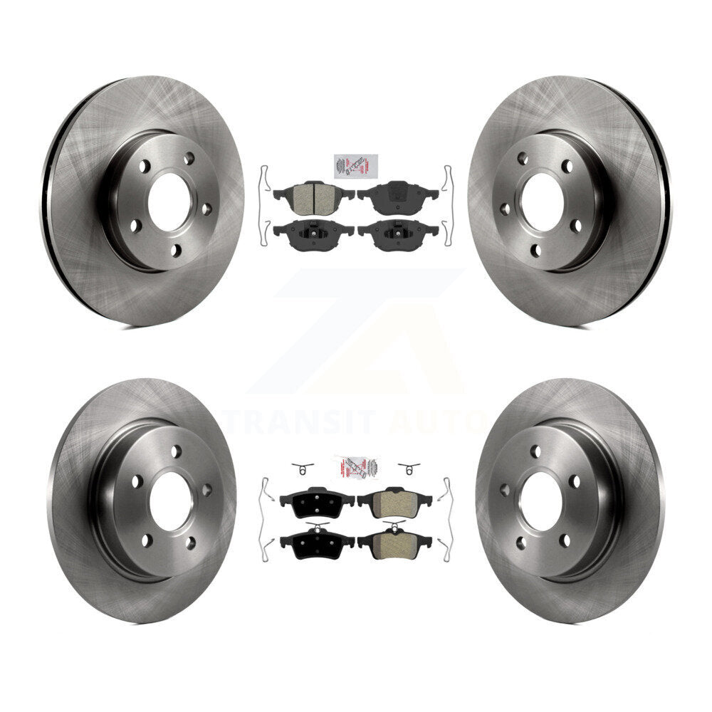 Front Rear Semi-Metallic Pads And Disc Brake Rotors Kit For Ford Focus K8A-102121