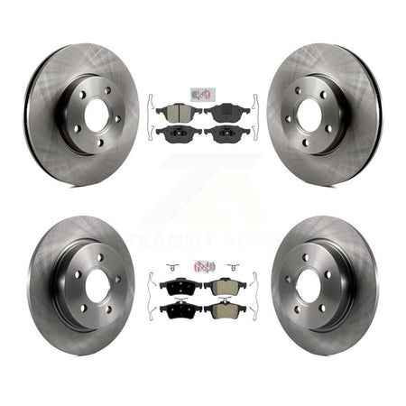 Front Rear Semi-Metallic Pads And Disc Brake Rotors Kit For Ford Focus K8A-102121
