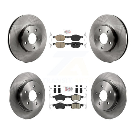 Front Rear Ceramic Pads And Disc Brake Rotors Kit For Ford Focus K8A-102125