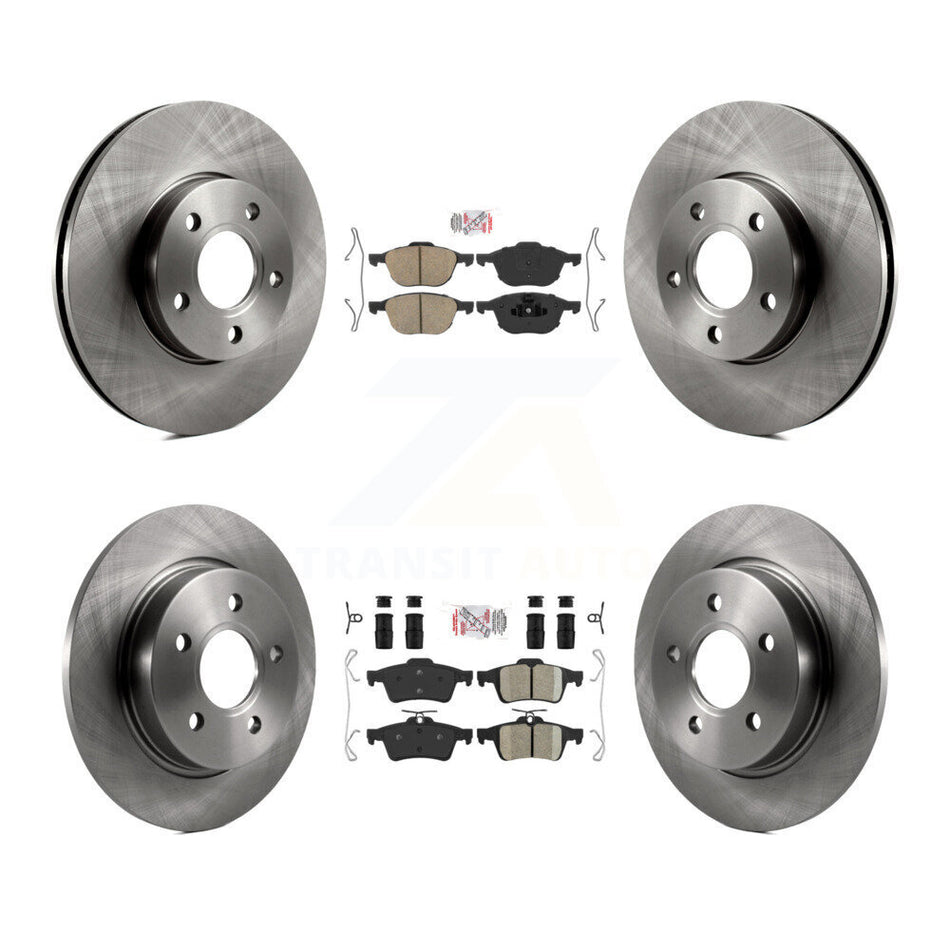 Front Rear Ceramic Pads And Disc Brake Rotors Kit For Ford Focus K8A-102125