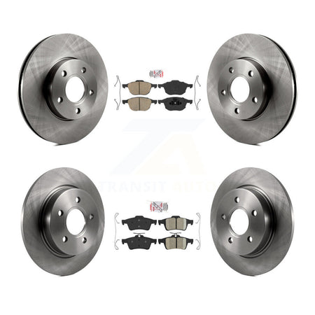 Front Rear Ceramic Pads And Disc Brake Rotors Kit For Ford Focus K8A-102126