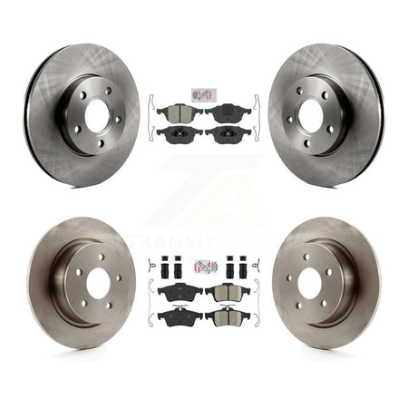 Front Semi-Metallic Rear Ceramic Pads And Disc Brake Rotors Kit For Ford C-Max K8A-102131