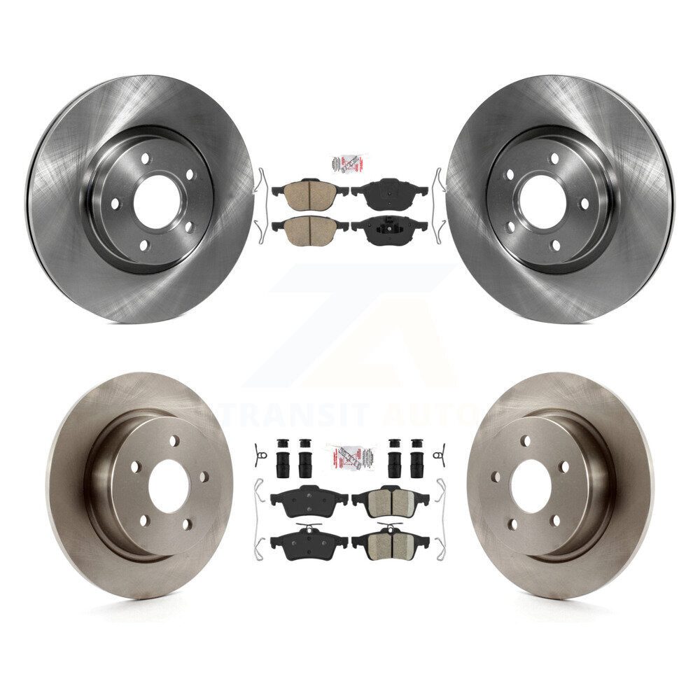 Front Rear Ceramic Pads And Disc Brake Rotors Kit For Ford Escape C-Max K8A-102146