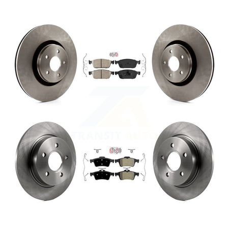 Front Ceramic Rear Semi-Metallic Pad And Disc Brake Rotor Kit For 2013-2018 Ford Focus ST K8A-102148