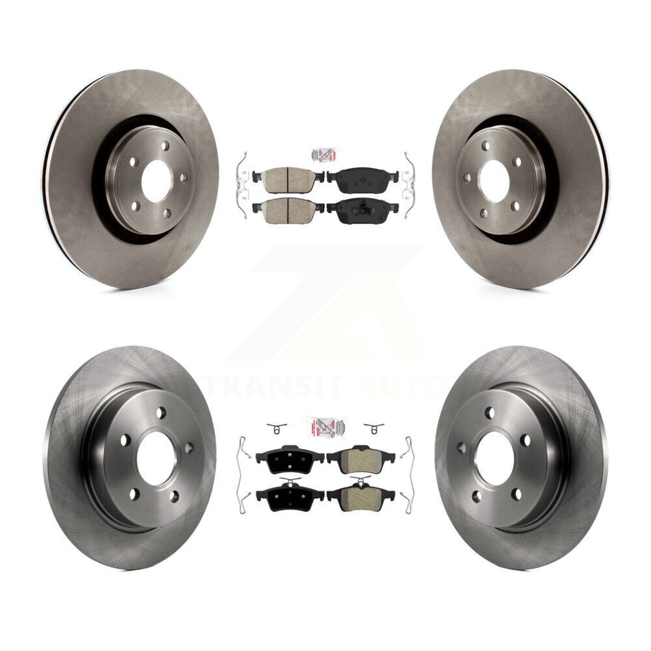 Front Ceramic Rear Semi-Metallic Pad And Disc Brake Rotor Kit For 2013-2018 Ford Focus ST K8A-102148