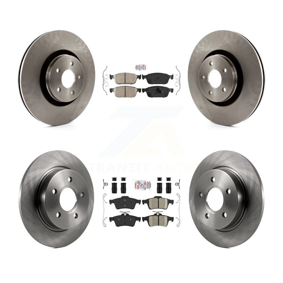 Front Rear Ceramic Pad Brake Rotor Kit For 2013-2018 Ford Focus With 335mm Diameter K8A-102149