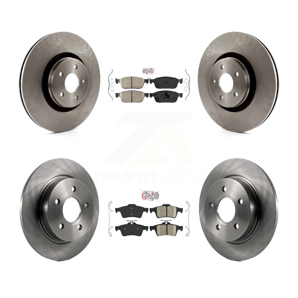 Front Rear Ceramic Pad Brake Rotor Kit For 2013-2018 Ford Focus With 335mm Diameter K8A-102150