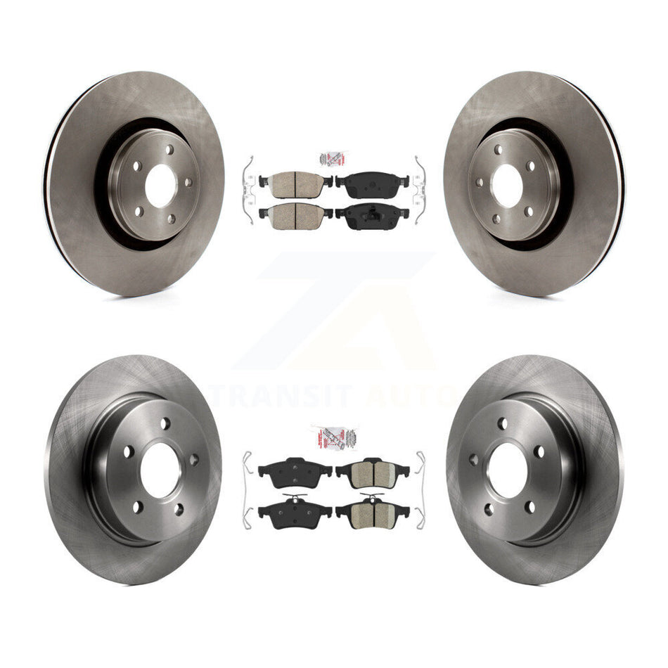 Front Rear Ceramic Pad Brake Rotor Kit For 2013-2018 Ford Focus With 335mm Diameter K8A-102150