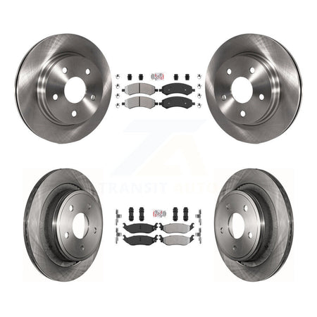 Front Rear Semi-Metallic Pad & Brake Rotors Kit For Ram 1500 Classic Dodge Chrysler Aspen K8A-102165