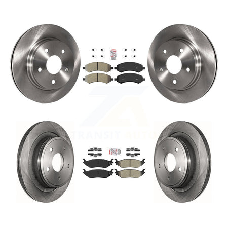 Front Rear Semi-Metallic Pad & Brake Rotors Kit For Ram 1500 Classic Dodge Chrysler Aspen K8A-102166