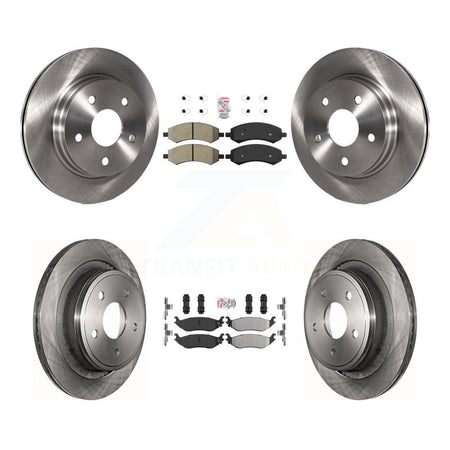 Front Rear Semi-Metallic Pad & Brake Rotors Kit For Ram 1500 Classic Dodge Chrysler Aspen K8A-102167