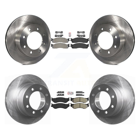 Front Rear Semi-Metallic Pads And Disc Brake Rotors Kit For Dodge Ram 1500 3500 2500 K8A-102178