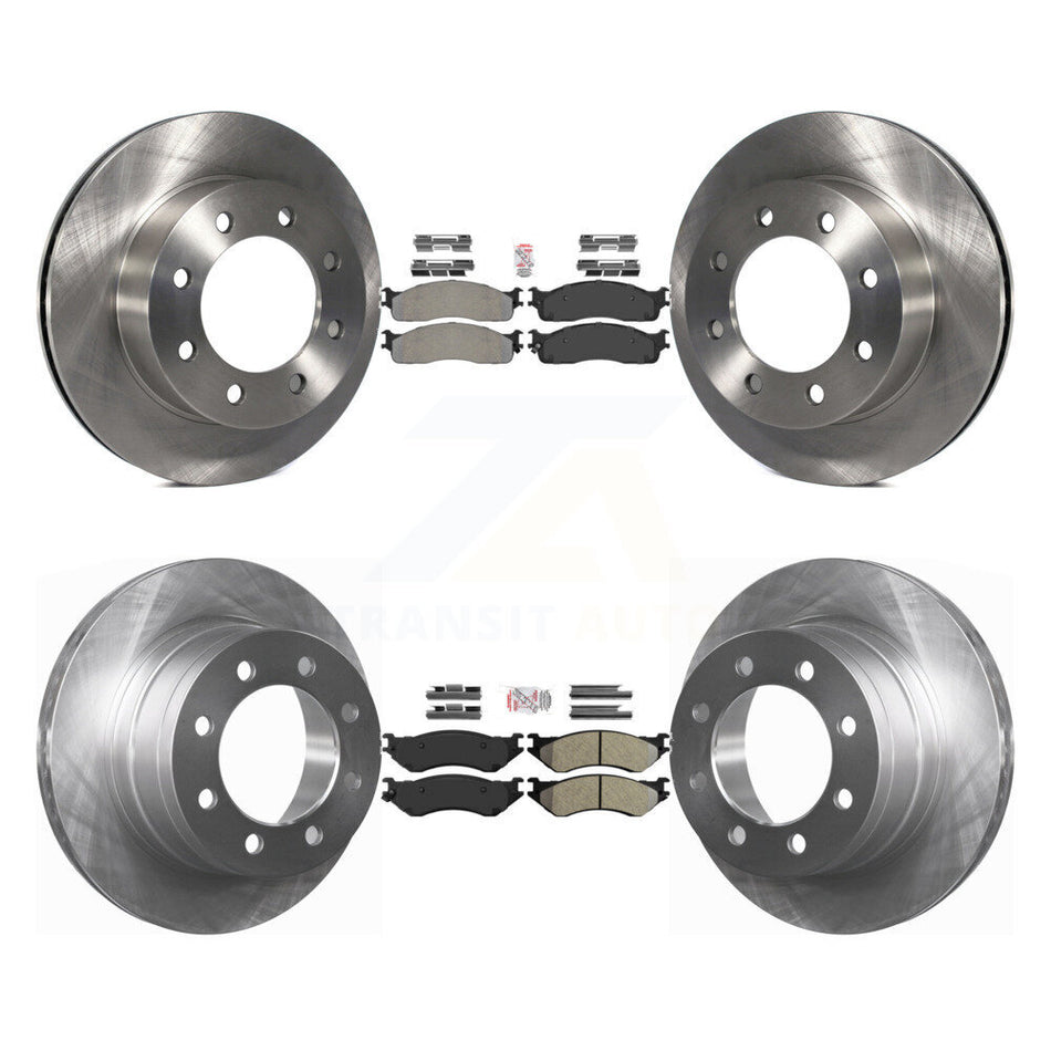 Front Rear Semi-Metallic Pads And Disc Brake Rotors Kit For Dodge Ram 1500 3500 2500 K8A-102178