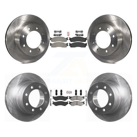 Front Rear Semi-Metallic Pads And Disc Brake Rotors Kit For Dodge Ram 1500 3500 2500 K8A-102179