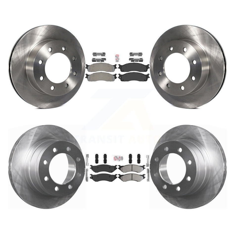 Front Rear Semi-Metallic Pads And Disc Brake Rotors Kit For Dodge Ram 1500 3500 2500 K8A-102179