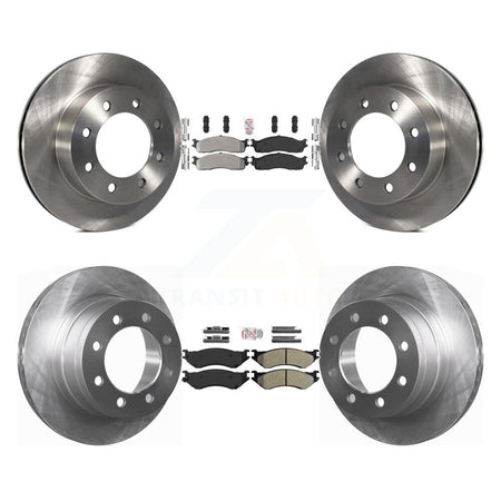 Front Rear Semi-Metallic Pads And Disc Brake Rotors Kit For Dodge Ram 1500 3500 2500 K8A-102184
